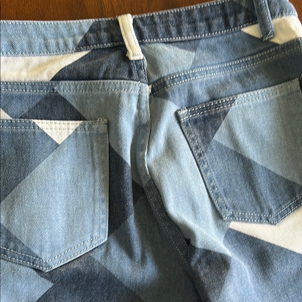 SHEIN Blue and White Flare Jeans - Picture 7 of 7